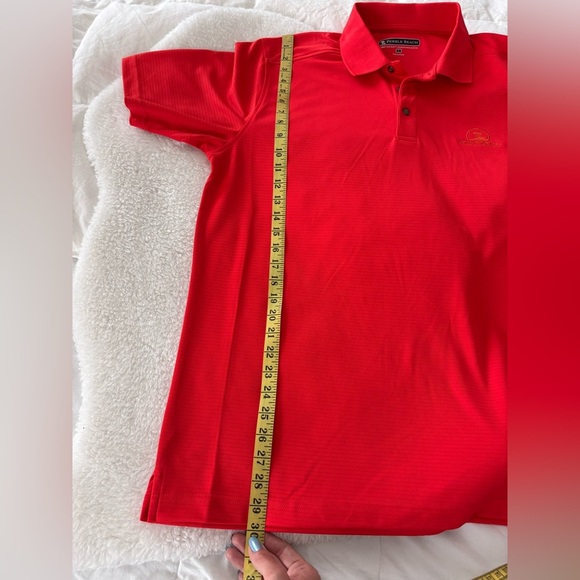 Pebble Beach Vibrant Orange Polo Shirt sz L Golf - Picture 9 of 10